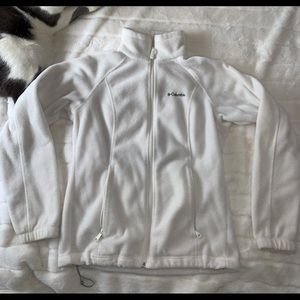 White Columbia fleece zip up